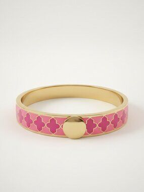 HALCYON DAYS Bracelet, Pink and Gold, Gorgeous Bangle Cuff! Brand new.